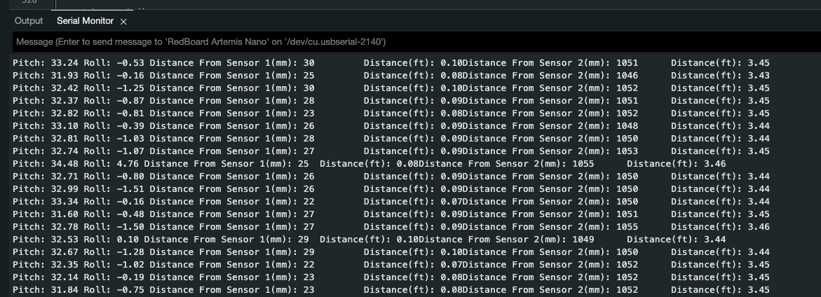 Two ToF Sensors
